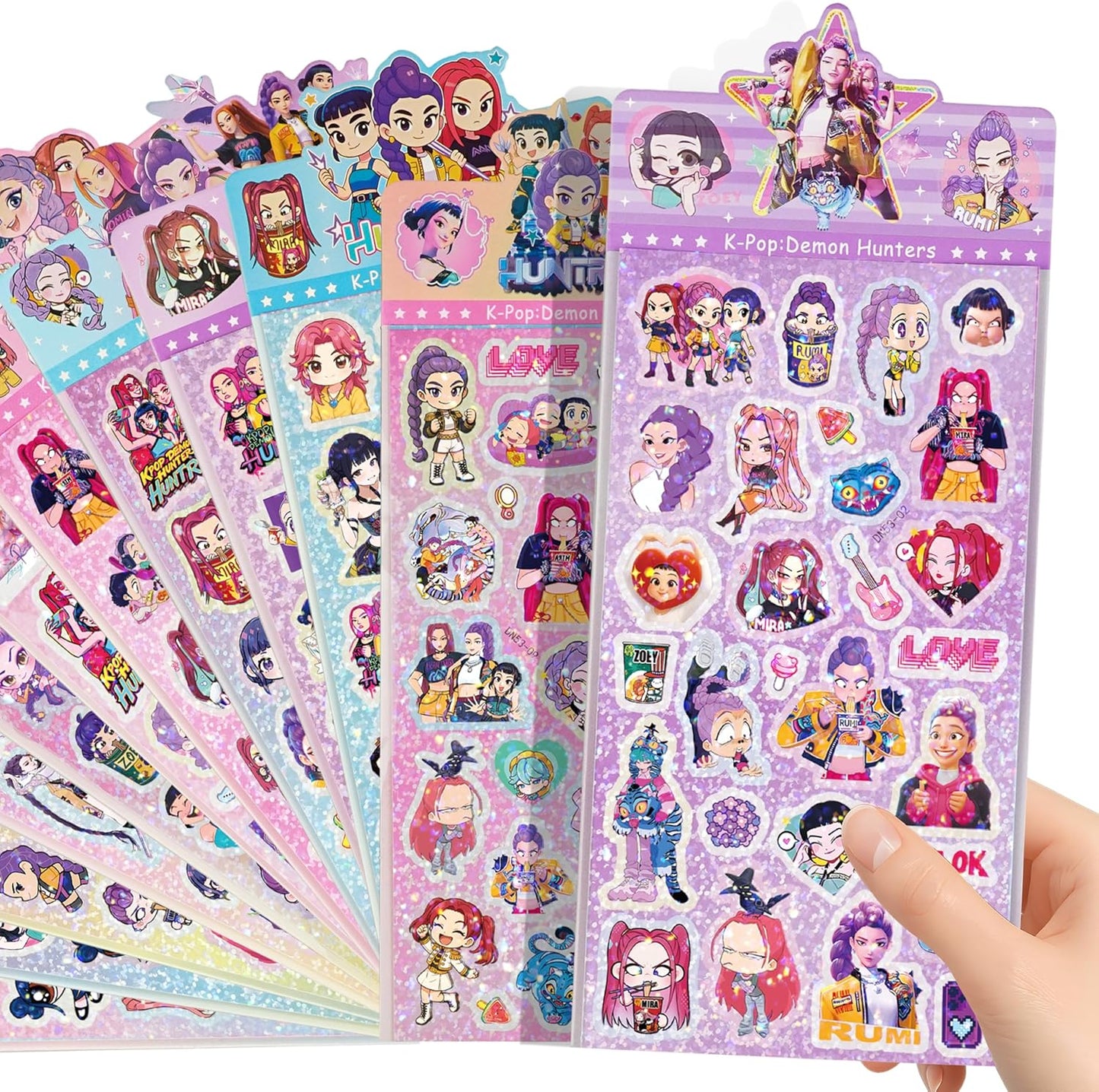 Demon Hunters Aesthetic Sticker Pack – 308 PCS Decals for Laptop, Phone, Water Bottle & Journal