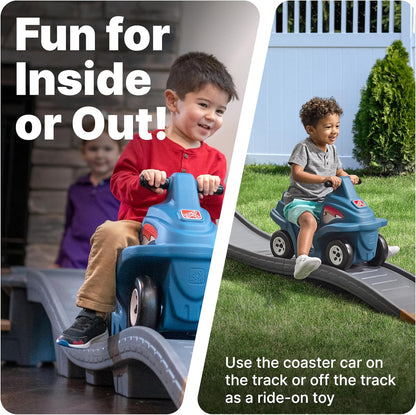 Up & Down Roller Coaster Ride-On – Indoor/Outdoor Toddler Playset (Ages 2–5, 50 lb Max)