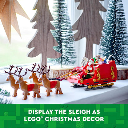 Santa's Sleigh Building Toy for Kids 9+ with Figurines