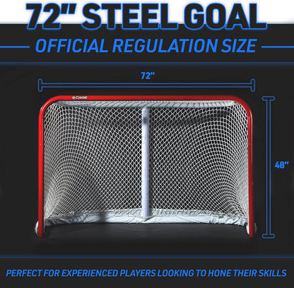 Official NHL Regulation Hockey Goal - Premium Steel Net (72" x 48")