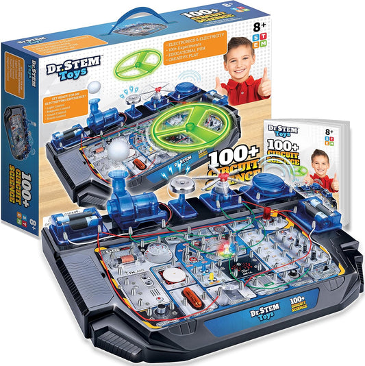 Dr. STEM Circuit Science Kit – 100+ Electrical Experiments with Lights, Sounds & Action (Ages 8+)