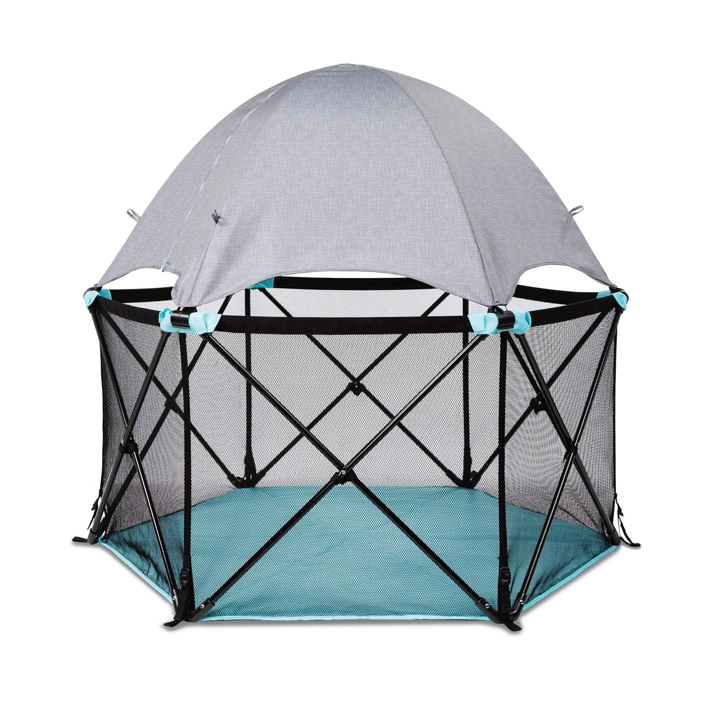 Aqua Splash Pop ‘N Play Deluxe Playard: Compact Indoor/Outdoor Pen