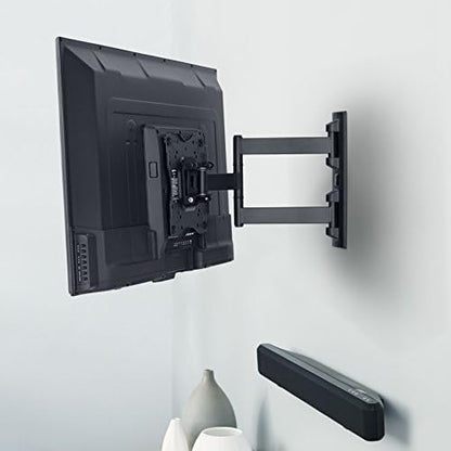 Full Motion Articulating Wall Mount for 26” to 55” TVs – Fits Flat Panels up to 80lbs, Black