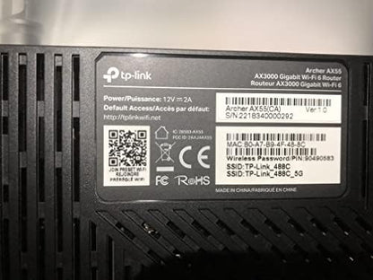 Dual-Band AX3000 Wi-Fi 6 Router, Gigabit, EasyMesh, VPN, USB 3.0, HomeShield