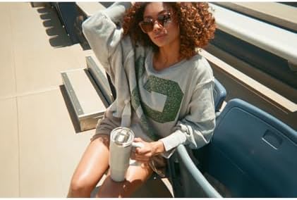 30 oz Insulated Tumbler with Flip Straw, Leakproof Lid, Built-In Handle, Cupholder Compatible, Rose Quartz