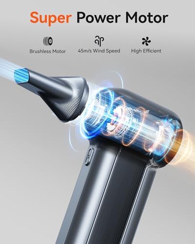 Cordless Electric Air Duster, 150000RPM, 3-Speed Rechargeable Blower