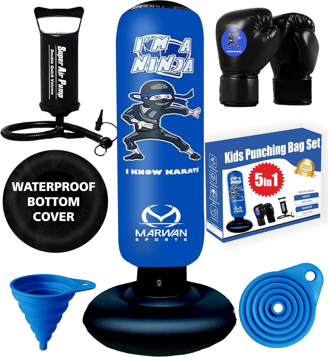 Kids Punching Bag Set Inflatable