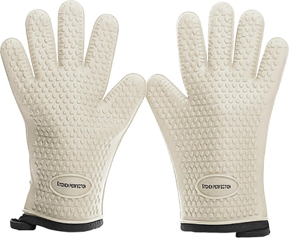 Silicone Smoker Oven Gloves - Extreme Heat Resistant Waterproof Oven Mitts