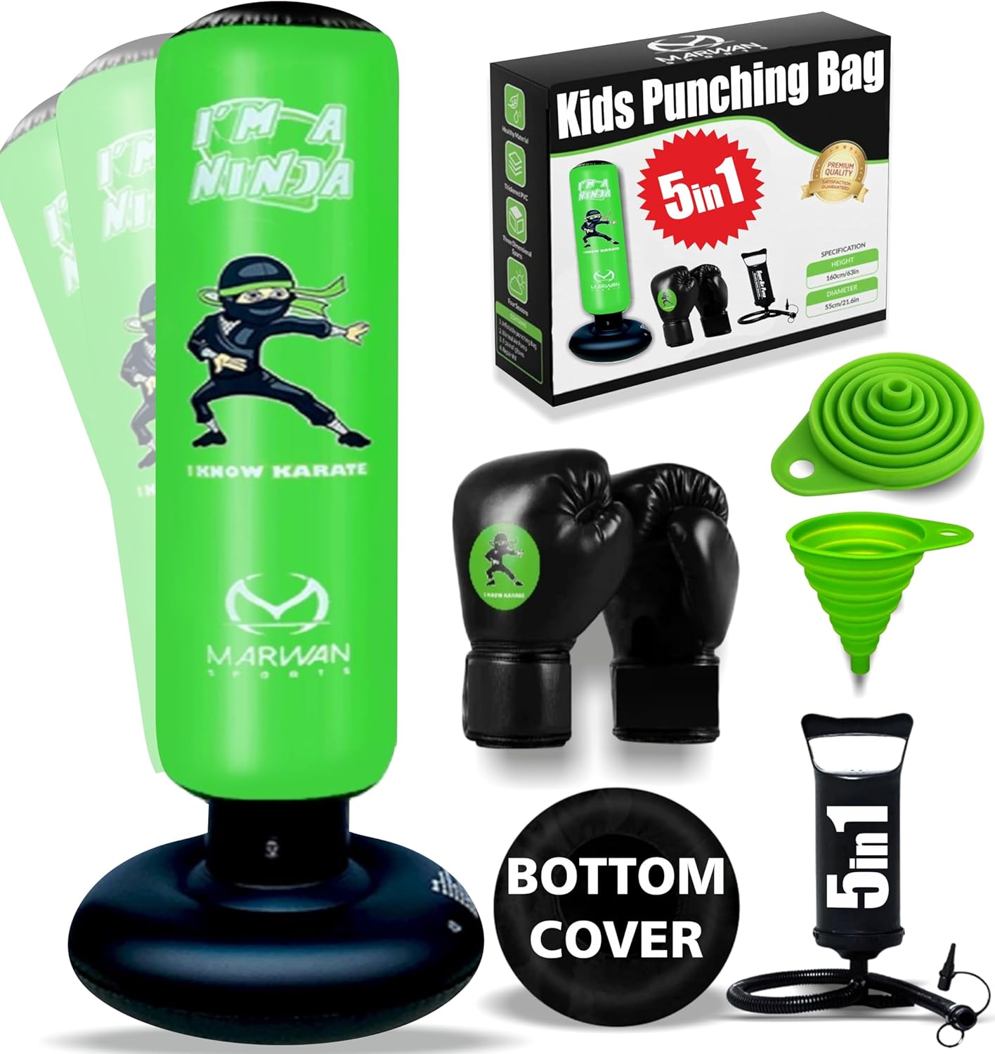 Kids Punching Bag Set Inflatable