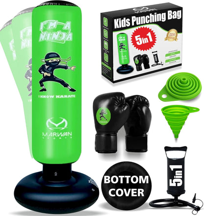 Kids Punching Bag Set Inflatable