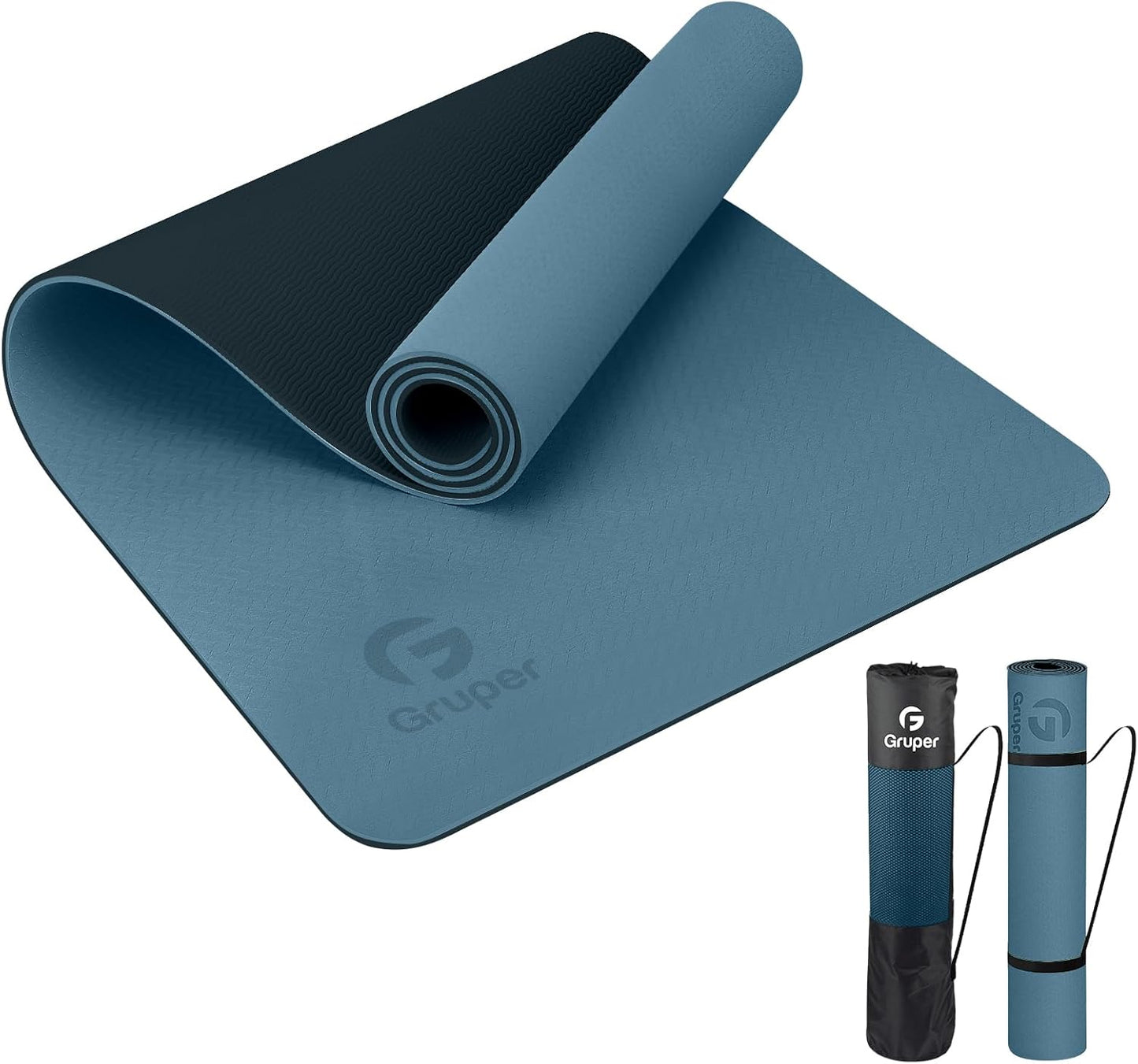 Non-Slip Fitness Yoga Mat: Eco-Friendly Design with Carrying Strap