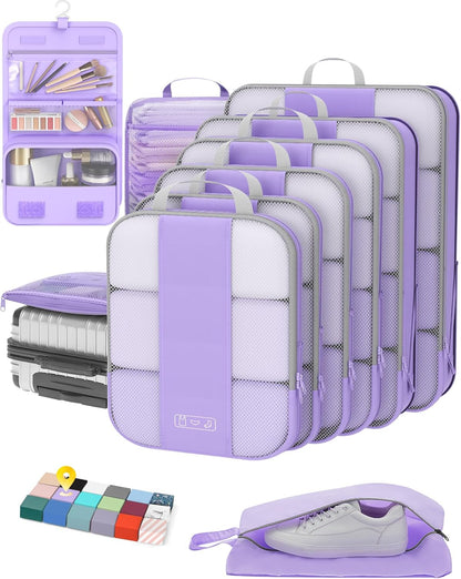 10 Compression Packing Cubes for Women Travelers: Essential Luggage Storage and Space Savers