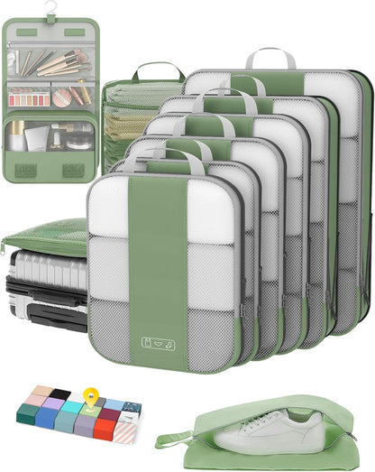 10 Compression Packing Cubes for Women Travelers: Essential Luggage Storage and Space Savers