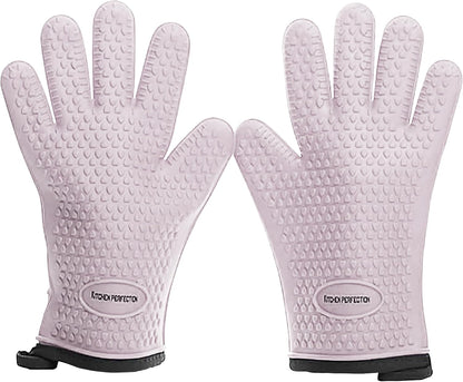 Silicone Smoker Oven Gloves - Extreme Heat Resistant Waterproof Oven Mitts