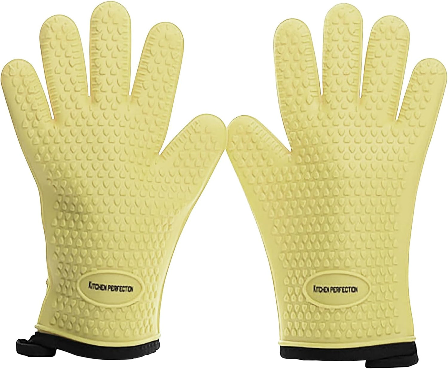 Silicone Smoker Oven Gloves - Extreme Heat Resistant Waterproof Oven Mitts