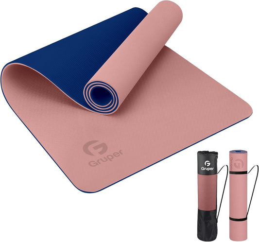 Non-Slip Fitness Yoga Mat: Eco-Friendly Design with Carrying Strap