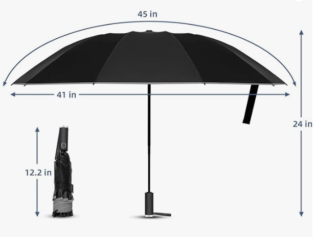 2-Pack Windproof Travel Umbrella – Unbreakable, Automatic, Foldable for Men and Women