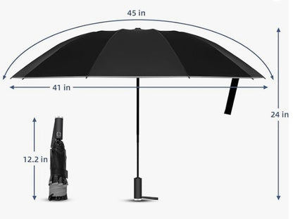 2-Pack Windproof Travel Umbrella – Unbreakable, Automatic, Foldable for Men and Women