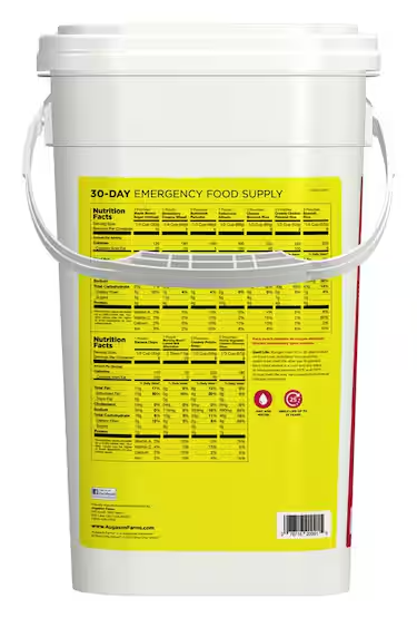 30-Day Emergency Food Supply Nutritionally Balanced (5-Gallon)