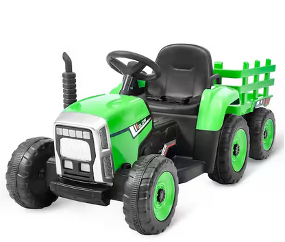 12-Volt Electric Ride-On Tractor with Parental and Child Remote Control