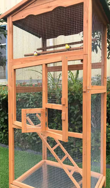 Outdoor Wooden Bird Cage