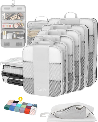 10 Compression Packing Cubes for Women Travelers: Essential Luggage Storage and Space Savers