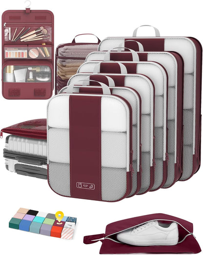 10 Compression Packing Cubes for Women Travelers: Essential Luggage Storage and Space Savers