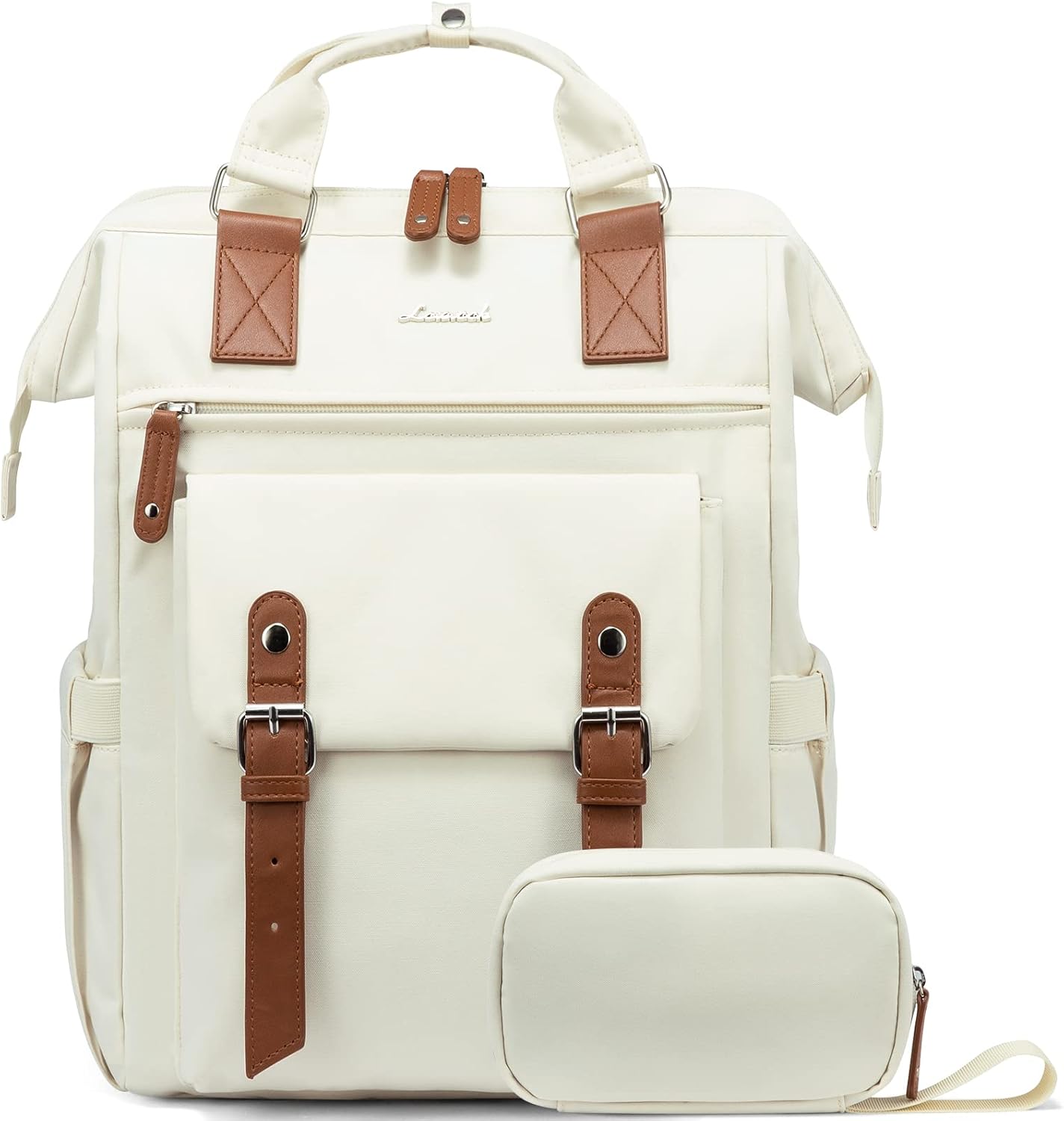 15.6 Inch Backpack for Women, School Work Travel Backpack with Purse