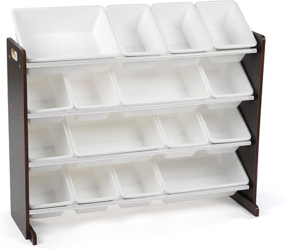 Large Toy Storage Organizer with 16 Removable Bins