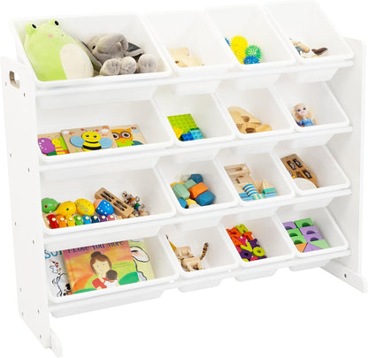 Large Toy Storage Organizer with 16 Removable Bins